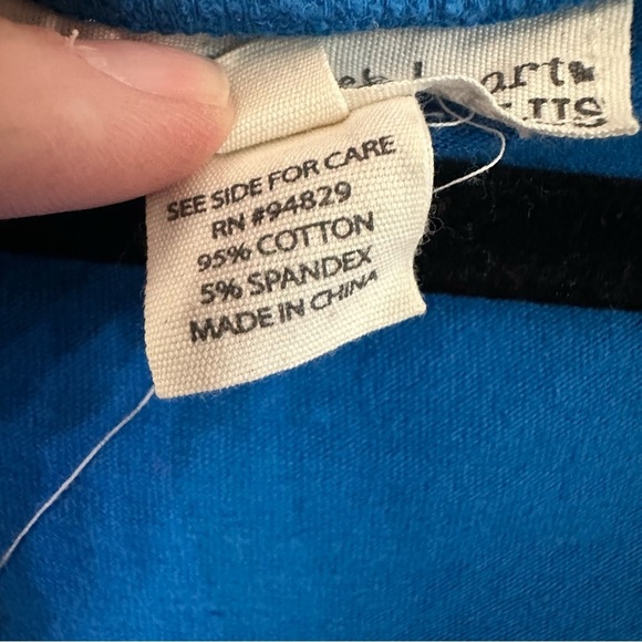 Derek Heart Plus Women’s V-Neck Buttoned Front 3/4 Sleeve Cardigan Sz 2X GUC - Picture 4 of 7